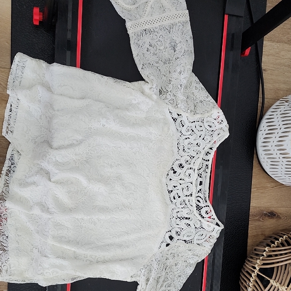 Elegant White Lace Blouse